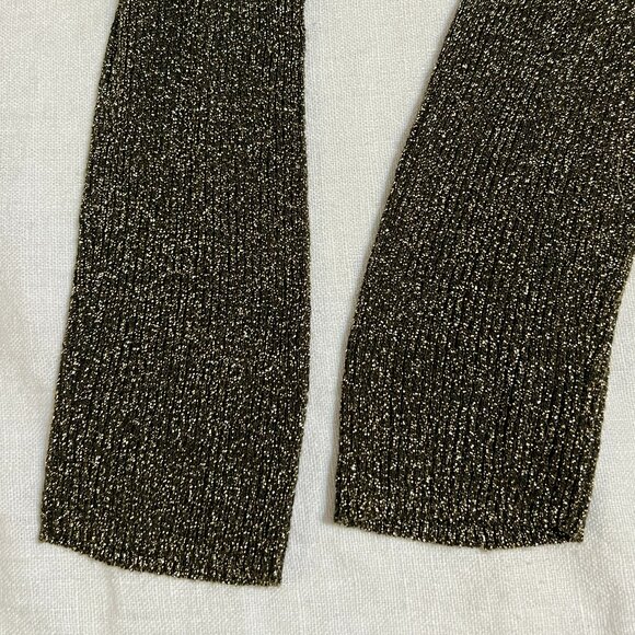 Ann Taylor Metallic Long Sleeve Sweater Top Women’s Small – Sparkly Knit Black - Picture 5 of 9